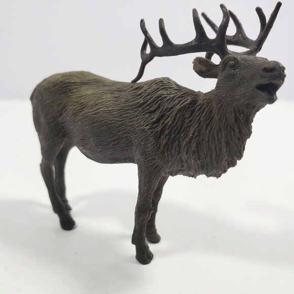 New Ray Elk 3" Vintage Figure Wildlife Brown Plastic - Picture 13 of 16